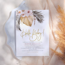hallo Baby | Boho Pampas Grass & Tropical Palm