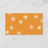 Hallo Baby | Boho Sunshine Baby shower Informatiekaartje (Achterkant)