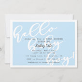 Hallo Baby Boy - Blue Modern Baby shower Kaart (Voorkant)