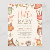 Hallo Baby Budget Herfst Boho Kleding Baby shower (Voorkant)