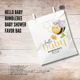 Hallo Baby Bumblebee Baby shower Bedankzakje