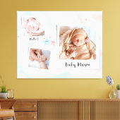 Hallo baby canvas afdruk (Insitu (Woonkamer))