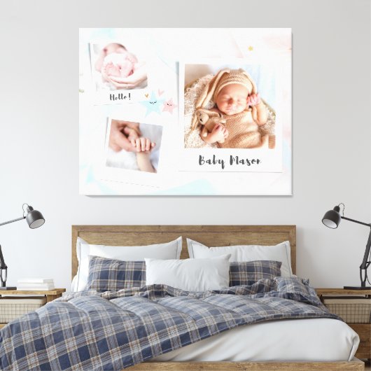 hallo baby canvas afdruk (Insitu (Slaapkamer))