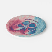 hallo Baby - charmant Papieren Bordje (Gekanteld)