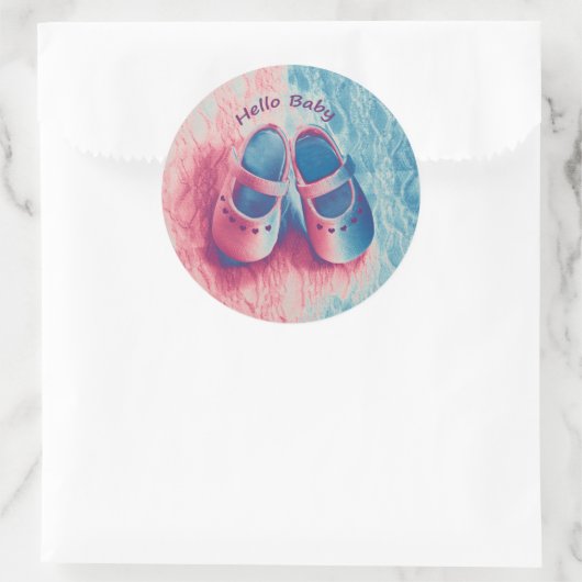 hallo Baby - charmant Ronde Sticker (Tas)