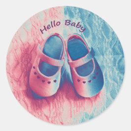 hallo Baby - charmant Ronde Sticker