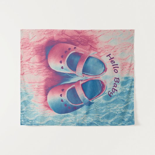 hallo Baby - charmant Wandkleed (Voorkant (horizontaal))