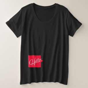 hallo baby citeert kraamt-shirt grote maat t-shirt