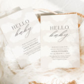 Hallo Baby | Cloud Nine Genderneutraal Baby shower Kaart