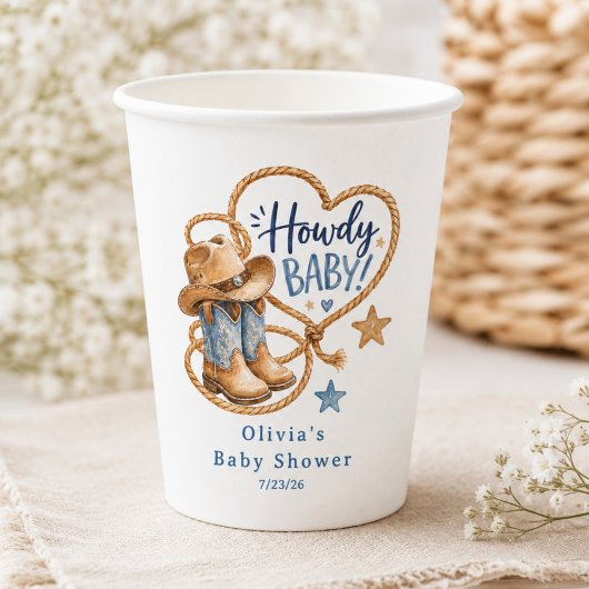 Hallo Baby Cowboy Papieren Beker
