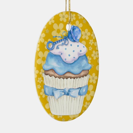 hallo Baby Cupcake! Keramisch Ornament (Rechts)