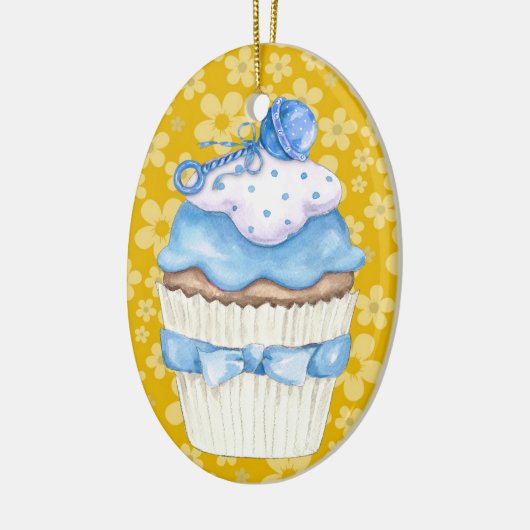 hallo Baby Cupcake! Keramisch Ornament (Links)