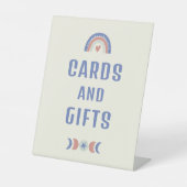 hallo Baby Cute Boho Card Cadeaubon Baby shower Reclamebord Met Voetstuk (Voorkant)