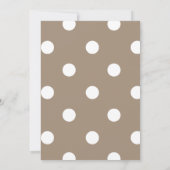 Hallo Baby Cute Neutraal Beige  Kaart (Achterkant)