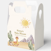 Hallo Baby Desert Cactus Llama Cowboy Baby shower Bedankdoosjes (Open)