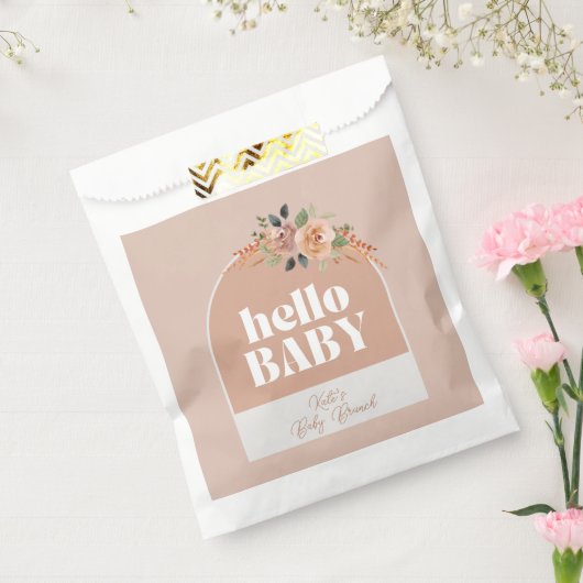 Hallo Baby Douche op maat Bedankzakje (Gezegeld)