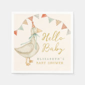 Hallo Baby Duck Speelgoed Baby shower Servet (Voorkant)