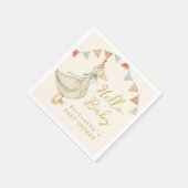 Hallo Baby Duck Speelgoed Baby shower Servet (Hoek)