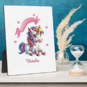 Hallo Baby Eenhoorn Fotoplaat (Zijkant)