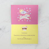 Hallo Baby Eenhoorn Ontwerp Kaart (Binnen)