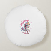 Hallo Baby Eenhoorn Rond Kussen (Achterkant)