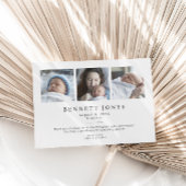 Hallo Baby Eenvoudige Script Foto Geboorte Aankond Aankondiging