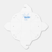 Hallo Baby Elegant Baby shower Bedankdoosjes (Uitgevouwen)