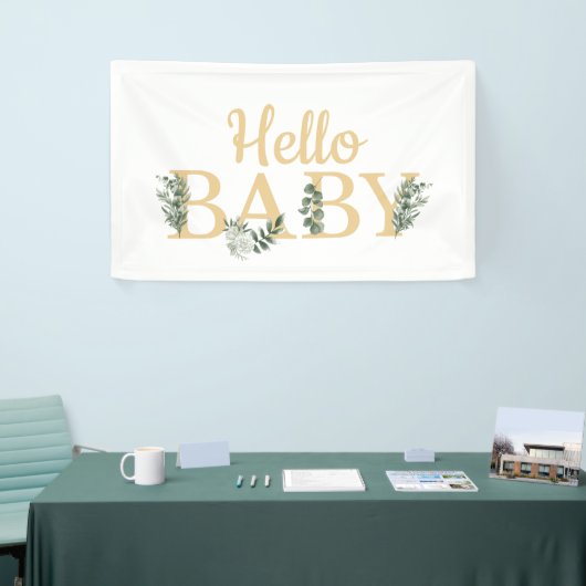 Hallo Baby Eucalyptus Banner (Beurs)