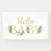 Hallo Baby Eucalyptus Banner (Horizontaal)