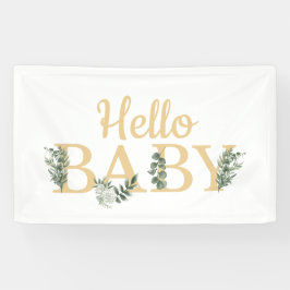 Hallo Baby Eucalyptus Banner