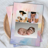 Hallo Baby Fotokleur boog Aankondiging