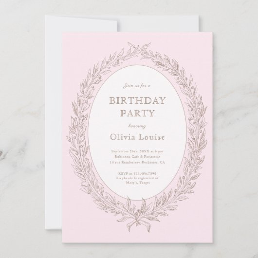 Hallo Baby Franse Banketbakkerij Verjaardagsfeest  Kaart (Voorkant)