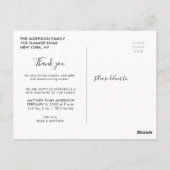 Hallo baby geboorteaankondiging briefkaart (Achterkant)