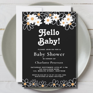 Hallo Baby Genderneutraal Daisy-Baby shower Kaart