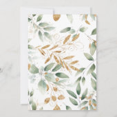 hallo Baby Geslacht Neutral greeneral gold douche Kaart (Achterkant)