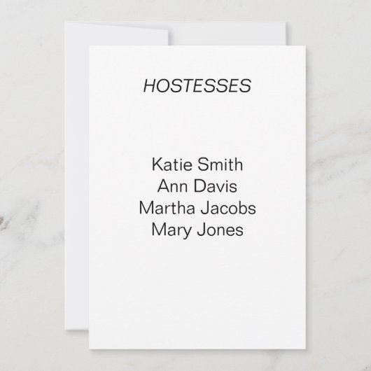 Hallo Baby Giraffe Baby shower Uitnodiging (Achterkant)