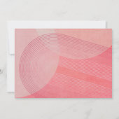 hallo Baby Girl - geborstelde letters waterverf ro Aankondiging (Achterkant)