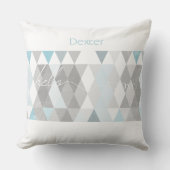 hallo Baby Hallo Abstracte werelddriehoek Kussen (Voorkant)