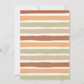 Hallo Baby Herfst Boho Kleding Baby shower Kaart (Achterkant)