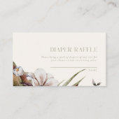 HALLO BABY | Herfst Botanische Luier Raffle Game Informatiekaartje (Voorkant)