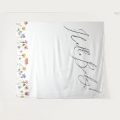 Hallo Baby Kleurrijke Wildflower Wandkleed (Voorkant (horizontaal))