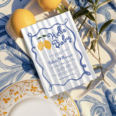 Hallo Baby Lemon Boys Baby shower Kaart