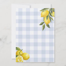 Hallo Baby Lemon Boys Baby Shower Uitnodiging