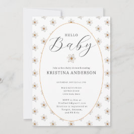 Hallo Baby Lente Narcis Baby Shower Kaart