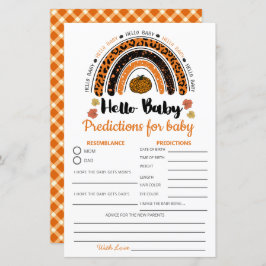 Hallo Baby Meisje Pompoen Geslacht Neutrale voorsp