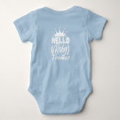 hallo Baby met Baby Bodysuit van de naam Crown Bab (Achterkant)