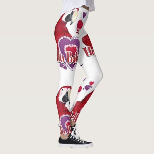 hallo Baby met hart Leggings (Rechts)