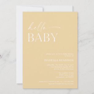 hallo Baby minimalistisch Baby shower Kaart