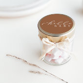 Hallo Baby Minimalistisch Script-Baby shower Ronde Sticker