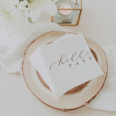 Hallo Baby Minimalistisch Script-Baby shower Servet